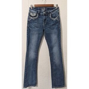 Grace In La Jeans, size 27, womens, embroidered